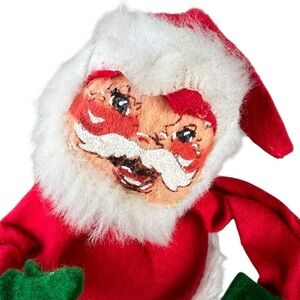 VTG 1971 Annalee Mobilitee Posable Santa Claus Shelf Sitter MCM Christmas 8.5”